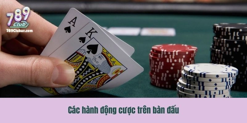 Các hành động cược trên bàn đấu Poker là gì?