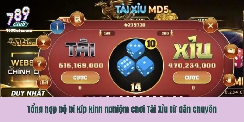 Tổng hợp bộ bí kíp kinh nghiệm chơi Tài Xỉu từ dân chuyên