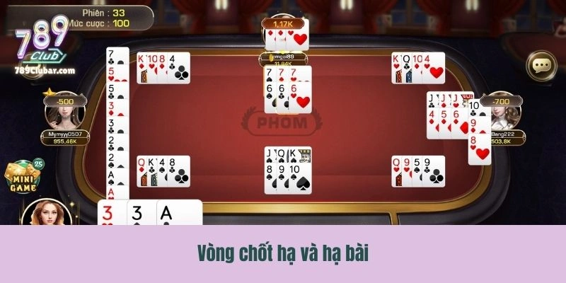 Chi tiết về vòng chốt hạ và hạ bài 